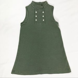 Olive Juice Boutique Green Striped Dress Sz 4